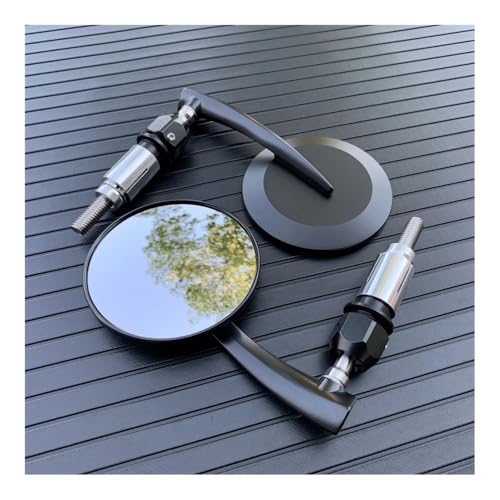 Espejos retrovisores moto universales CNC de 22mm para manillar de scooter