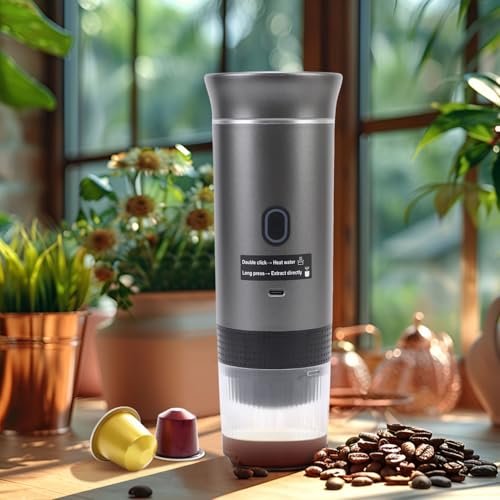 Cafetera portátil de cápsulas con batería y 120 mL miniatura 2