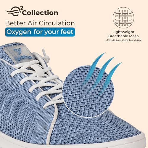Image of YOHO Wind Sneakers for Men | Stylish Casual Shoes with Elastic Laces | Comfortable, Stretchable & Ultra-Lightweight | Premium Breathable Mesh Fabric