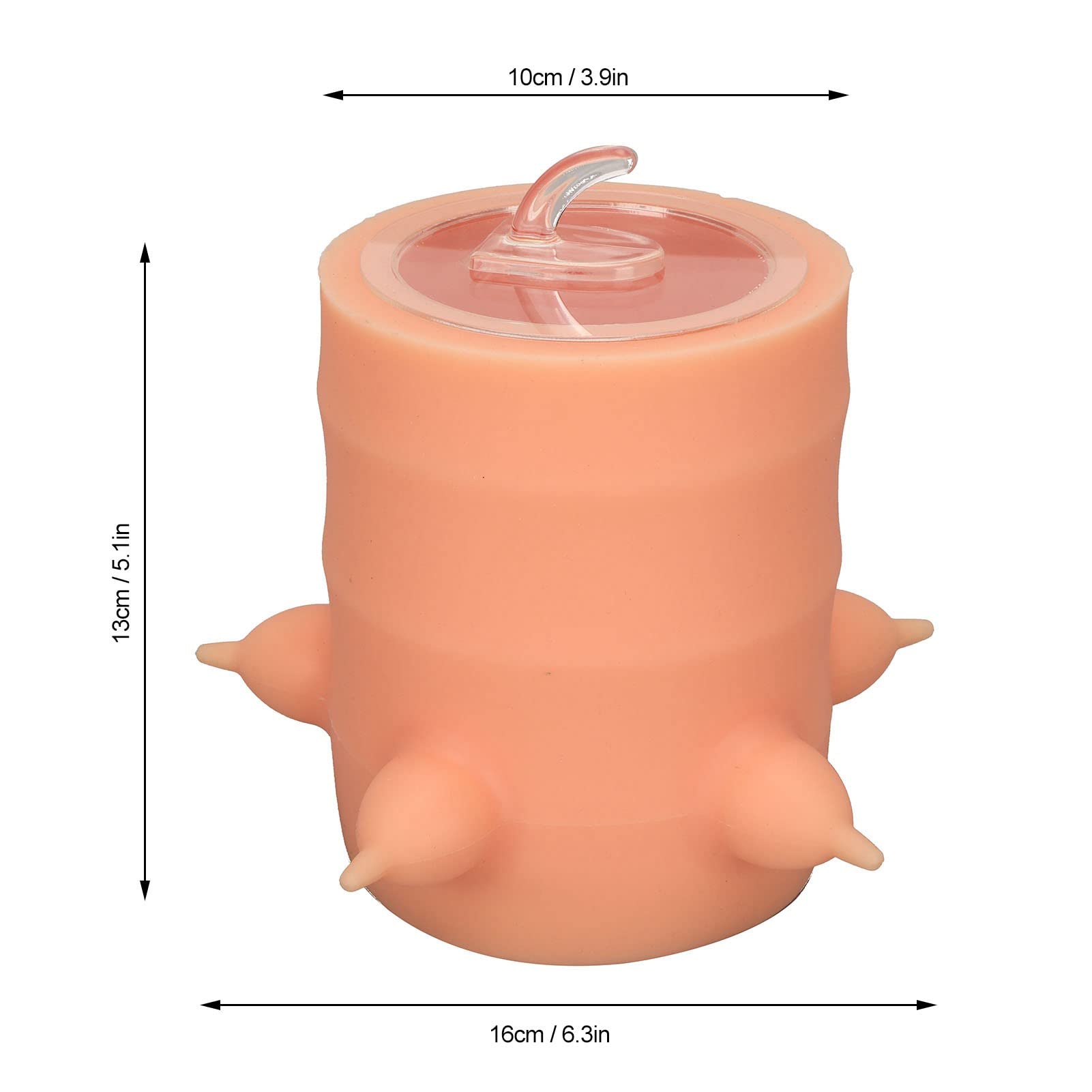 Pssopp Alimentador de Pezón de Kitty de Perros 400 Ml de Mascotas Máquinas de Alimentación de Leche, Anti -flatulencia y sin Diseño de Reflujo, Fugas y Tipos Descendentes, Material de Silicona