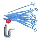 Drain Eazi TasiHome Hygienic Disposable In-Drain Hair Collector, 12-Pack