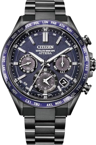 [CITIZEN] �r���v ATTESA (�d�g���v/�h��/�T�t�@�C�A�x�[��) CC4059-64L �����Y �N���m�O���t �����d�G�R�E�h���C�u GPS�q���d�g���v �T�t�@�C�A�K���X �`�^�� �r�W�l�X �A�i���O �u���b�N �p�[�v�� �d�g�\�[���[ ���{��