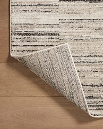Image of Loloi Darby Charcoal /Sand 5'-3 inch x 7'-6 inch Area Rug