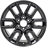 New 20x9' 20 Inch Gloss Black Aluminum Alloy Wheel Rim for GMC Sierra 1500 Year 2020-2024 | ALY05914U45N | Direct Fit - OE Stock Specs