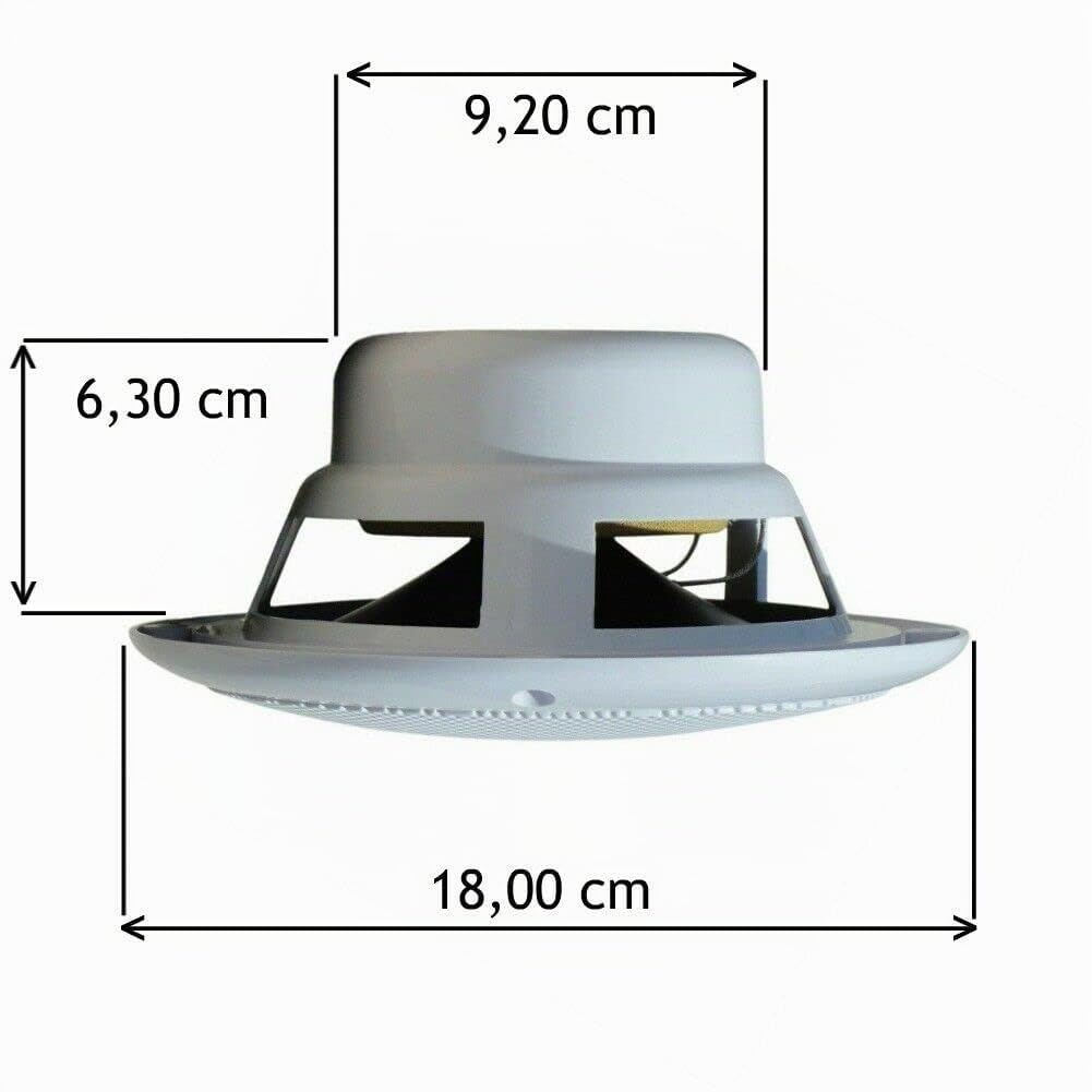 2 Haut-parleurs Nautiques Marins PLMR605W système 2 Voies de 200 Watts rms 400 Watts Max de 16,5 cm 165 mm 6,5" diamètre Blanc étanche Piscine Bateau hôtel, Paire