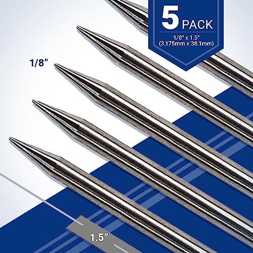 Pre-Ground Tig Tungsten Sharpened Electrodes Grey 2% Ceriated 5-Pack (1/8" X 1.5") #TOP1
