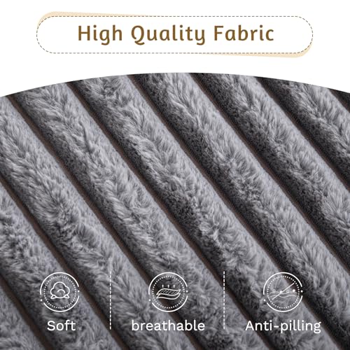 YOSHOOT 6 Inches Futon Mattress Full Size, Thick Futons Sofa Bed Couch, Floor Mattress for Adults, Shredded Foam Filling(Frame Not Included), Medium Firm - Thumbnail 6