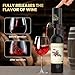 Prikoi Electric Wine Aerator & Dispenser, Rechargeable Wine Decanter with Storage Base & Retractable Tube, for Holiday Home Party Wine Lovers