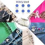 Sicherheitsnadeln 260 Stück 5 Größen NäHzubehöRstifte Aus Vernickeltem Stahl für Handwerk Pinning Säumen Dressmaking Nähen Sicherheitsnadel Set (260, Silber)