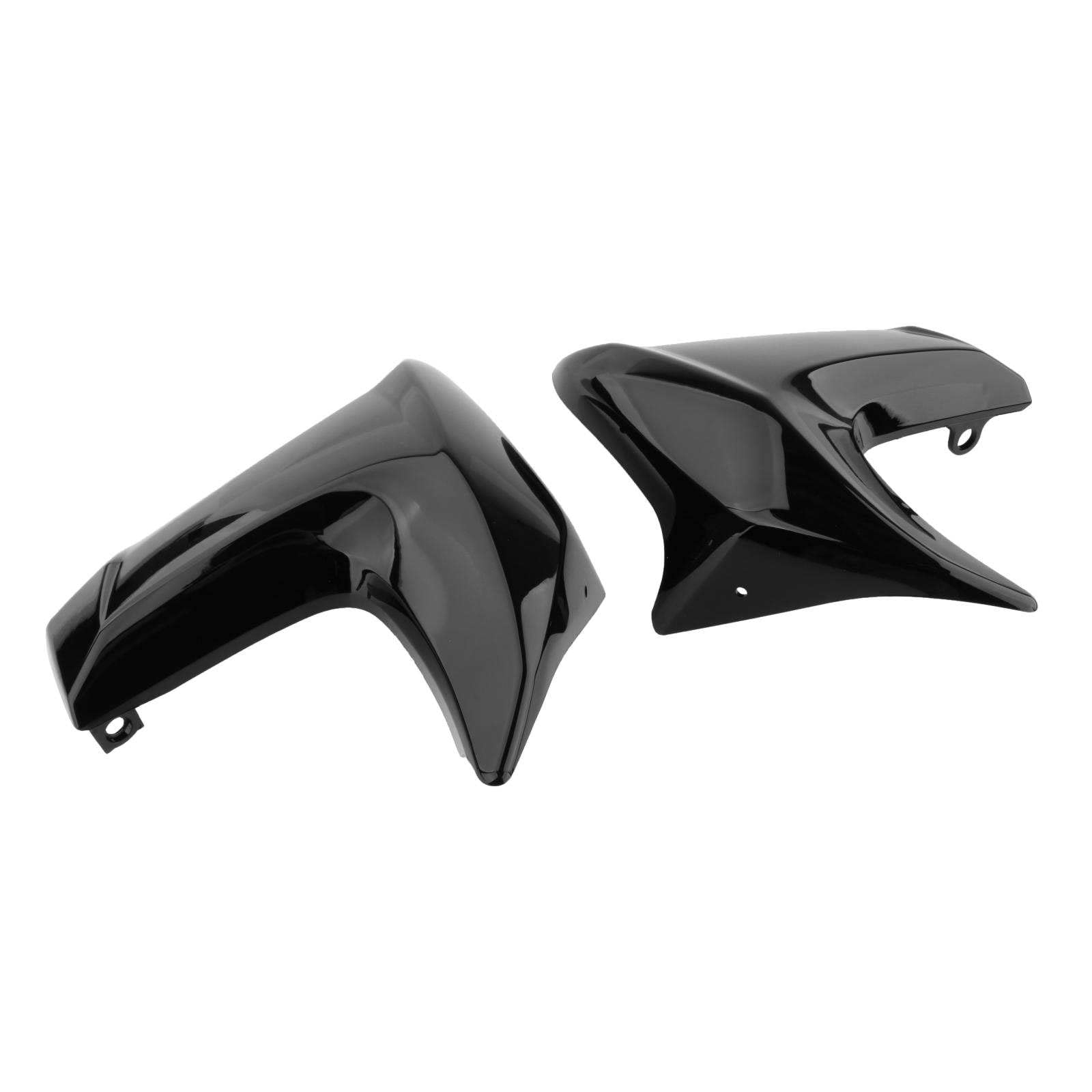 MagiDeal 2 pièces gauche et droite moto radiateur côté capot carénage remplacement convient pour ER6N ER 6N 2012 2013 2014 2015 pièces de réparation , Noir brillant