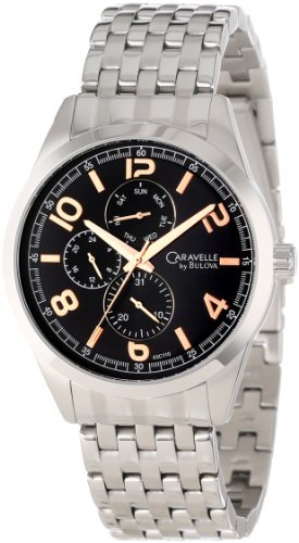 �u���[�o Caravelle by Bulova Men's �����Y �j���p 43C110 Multi-Function Watch ���v [���s�A���i]