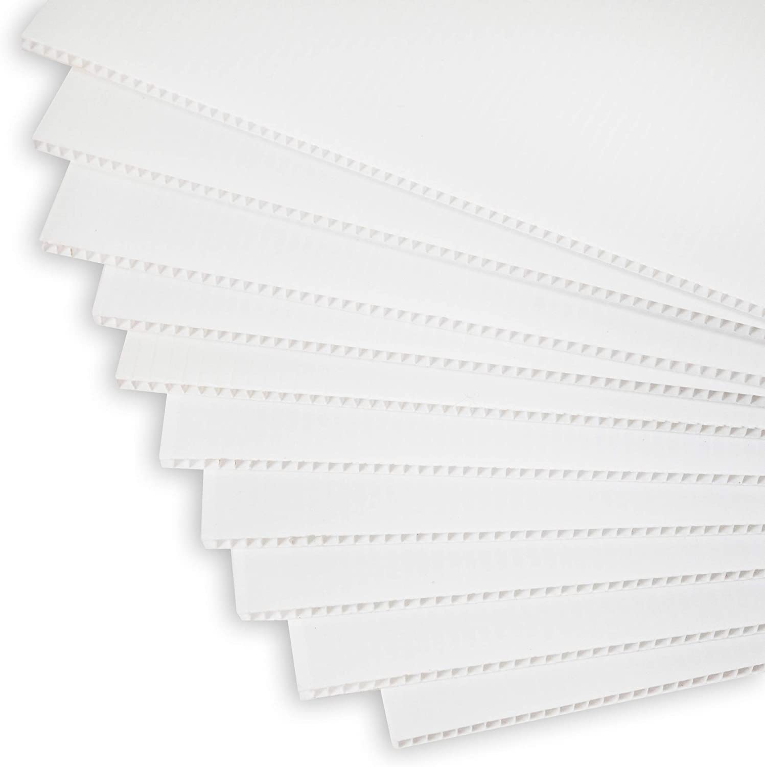 Buy 5 Pieces Corrugated Plastic Sheet 5mm Thick Corrugated Board Blank