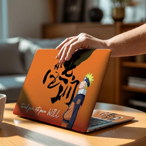 Image of NoWorries Laptop Skin for 15.6 & 14 Inch Laptop | Motivational, Superhero, Sports & Graphic Design Laptop Sticker Wrap | Premium Vinyl Laptop Cover (Naruto, 15 x10inches)