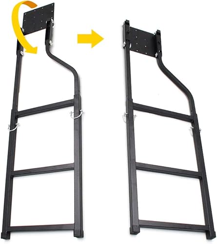 Miniatura 3 de KMFCDAE Escalera de puerta trasera accesorios para camionetas escalera de extensión universal con tornillos hexagonales autoperforantes de acero