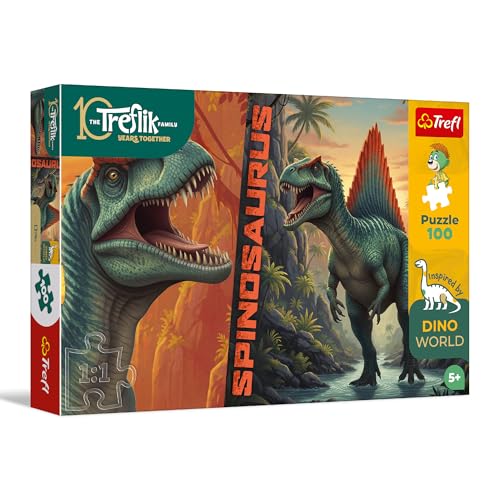 Trefl - Puzzle 100 Teile, Inspired By Dino World, Spinosaurus, 5+