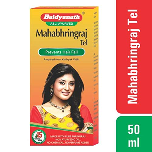 Baidyanath Asli Ayurved Mahabhringraj Tel I For Hair Growth I Anti Dandruff I 50 ml - Image 6