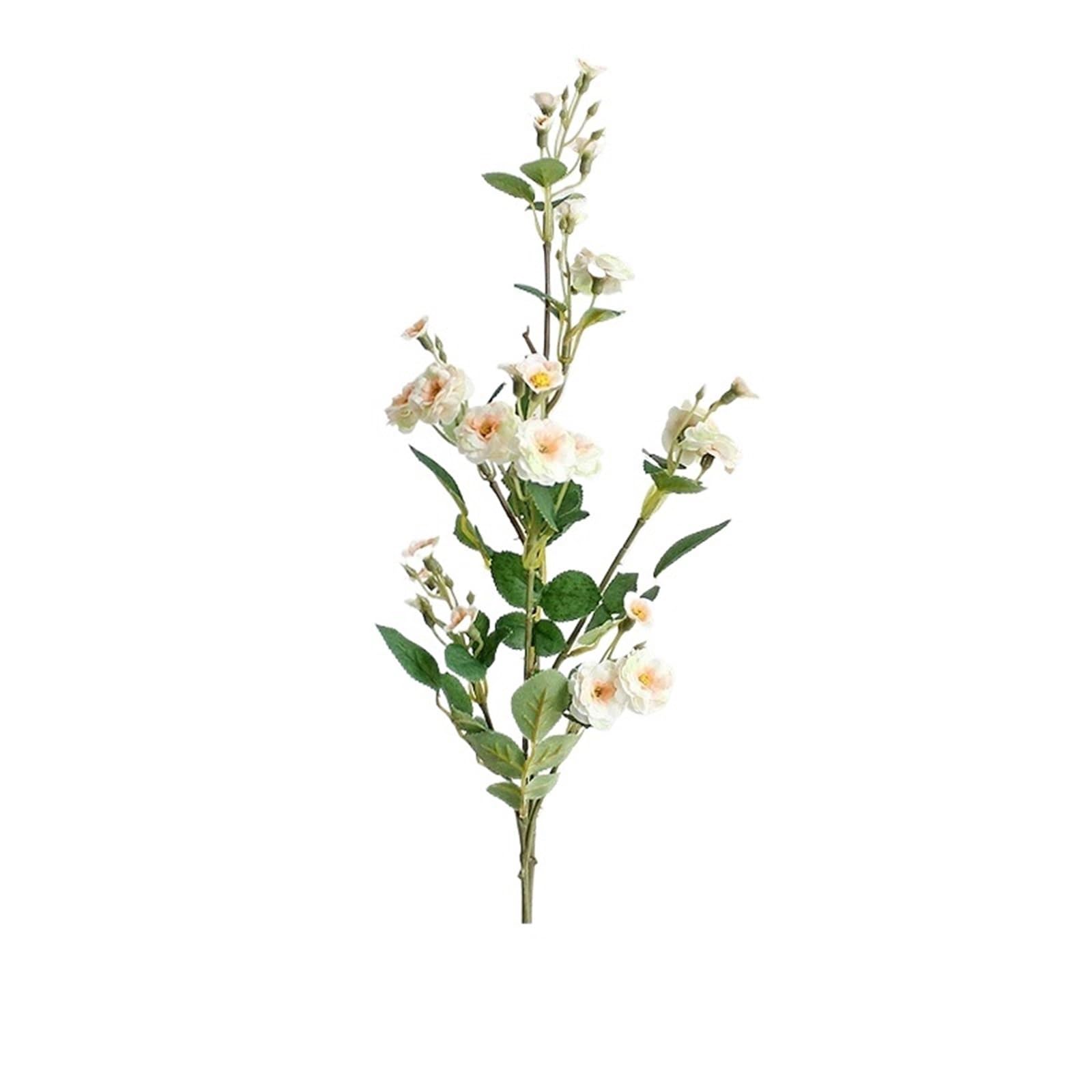 LuoAXINN Artificial Flower Branches 5 Pcs 75CM Artificial Flower Small Rose Indoor Dry Wedding Decoration(Color5)
