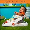 Bright Starts Learn-to-Sit Baby Floor Seat, 2-Positions Grow with Infant, Portable Baby Chair, Includes Sensory Toys, Unisex, 4-12 Months, Playful Paradise #1