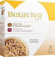 Betavivo knusprige Haferflakes - Enthält Hafer-Beta-Glucan zur Unterstützung eines niedrigeren Cholesterin- und Blutzuckerspiegels - 506g