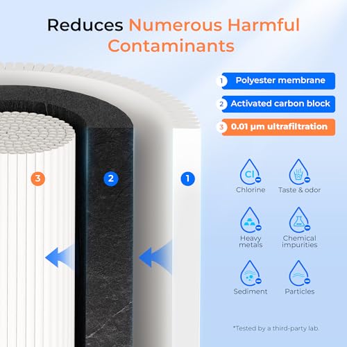 Image of Waterdrop WD-10UF Under Sink Water Filter, Replacement for Waterdrop WD-TSA-UF 3-Stage Ultra-Filtration Under Sink Water Filter System, 12 months, 1 Pack