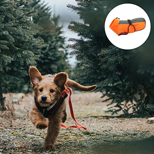 BCOATH Hundejacke Polyester Warm Reflektierend Leichte Haustierbekleidung Wintermantel für Mittelgroße Hunde Wie Labrador und Golden Retriever