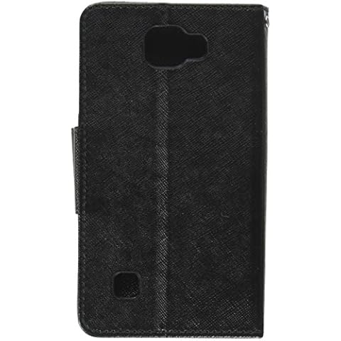 Asmyna Cell Phone Case for LG K3 - Black Pattern/Black Liner Cover