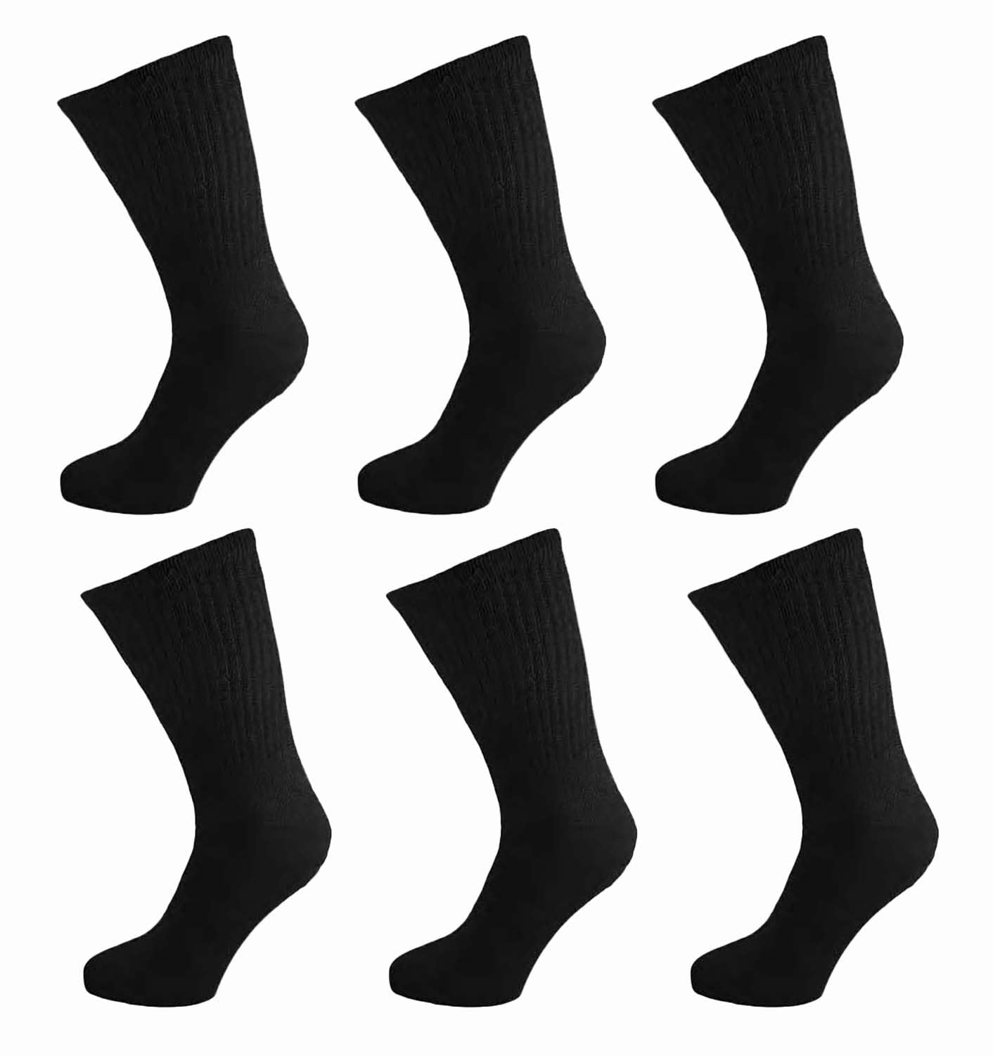 Bonjour6 pairs Men's EXTRA WIDE DIABETIC Cotton Socks for people with Swollen Legs and Diabetics, Extra Large Wide socks for swollen feet, Big Foot UK 11-14 and Uk 6-11, Diabetic socks for men
