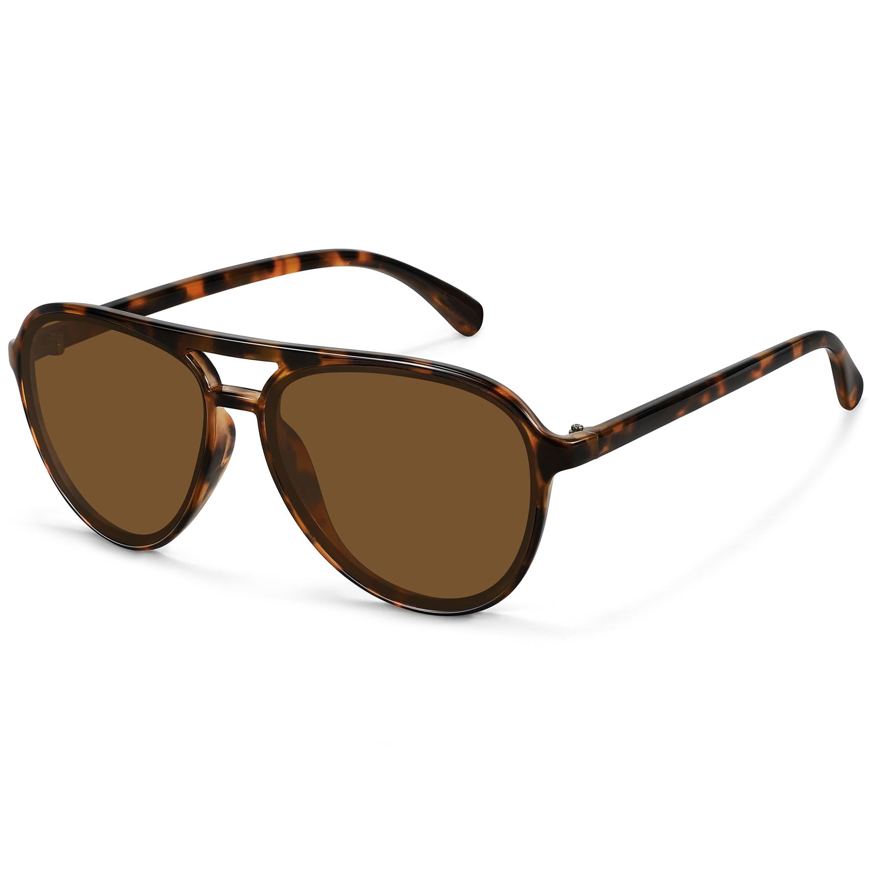 Retro Aviator Sunglasses Women Men Classic Trendy Vintage Double Bridge Aviators Sun Glasses UV Protection