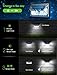LITOM Original Solar Lights Outdoor, 3 Optional Modes Wireless Motion Sensor Light with 270° Wide Angle, IP65 Waterproof, Easy-to-Install Security Lights for Front Door, Yard, Garage, Deck-4 Pack