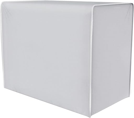 Copri Condizionatore Esterno Universale – Telo Impermeabile Anti-Polvere E UV, Taglia M (35x58x88 Cm), Argento - 3