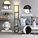 Fullwatt Stehlampe mit Holzregal Innenbeleuchtung Holz Stehleuchte mit Regalen für Schlafzimmer und Wohnzimmer (schwarz)