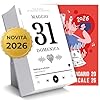 Calendario 2026 Musicale con Supporto in Cartone - Idee Regalo Natale Donna Originale 100% Made in Italy - Calendario da Tavolo Dono Filosofico per Amiche, Collega, Mamma, Sorella - 10x15cm EchoPrint