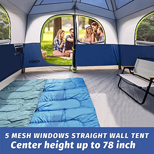 UNP Tents 6 Person Waterproof Windproof Easy Setup,Double Layer Family Camping Tent with 1 Mesh Door & 5 Large Mesh Windows -10'X9'X78in(H) の商品画像 6