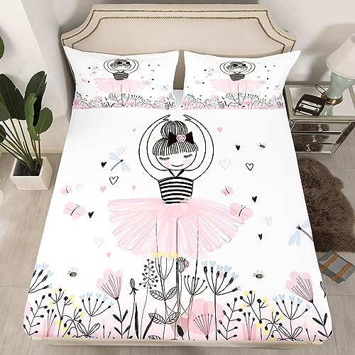 Sabanas Niña Cama 90 Sábana Bajera Infantil De Unicornios Rosa