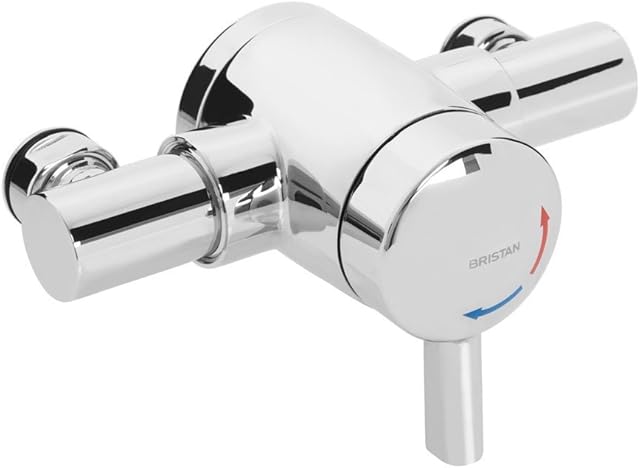 Bristan MT1203 Commercial OPAC Thermostatic Exposed Mini Shower Valve with Lever Chrome