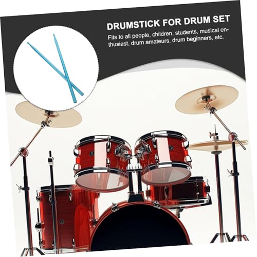 Garneck 1 par de baquetas metálicas sólidas 5A – Baquetas profesionales duraderas y ligeras de aleación de aluminio para batería y percusión miniatura 7