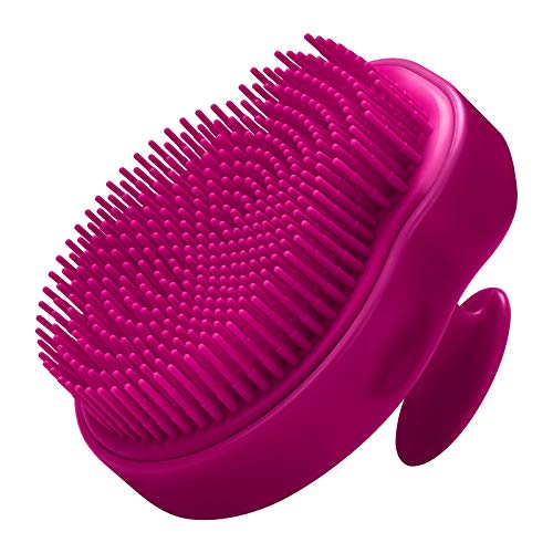 HEETA Body Brush for Wet and Dry Brushing, Silicone Bath Brush on Softer, Glowing Skin, Gentle Massage with Bath and Body Brush to Improve Your Blood Circulation (Purple)
