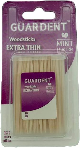 Guardent Dental Woodsticks and Plaque Removers EXT1 Pack of 120 Picks (120 Picks)