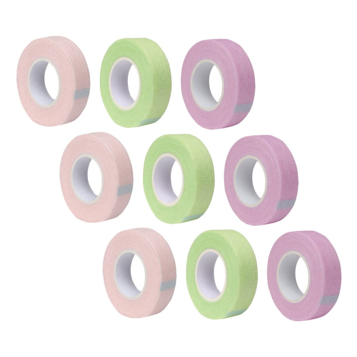 BELLIFFY 9 Rolls Breathable Eyelash Extension Tape Lash Under Eye Patch Skin Friendly Adhesive for Comfortable Eyelash Grafting