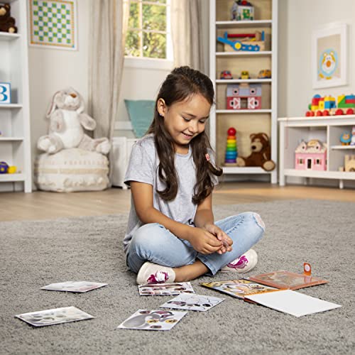 Melissa & Doug Make-A-Face Reusable Sticker Pad Animals 3 Pack (Safari, Farm, Pets)