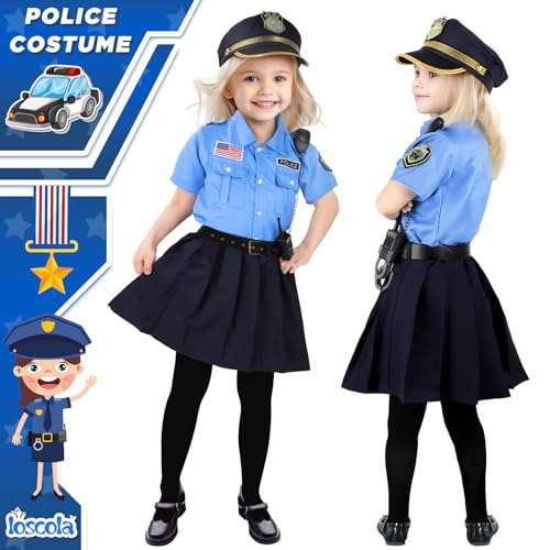 Disfraz Completo Policía Niñas Talla Medium 3-12 Años miniatura 4