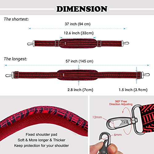 Image of ZINZ Bag Shoulder Strap, Padded Adjustable Shoulder Strap Replacement