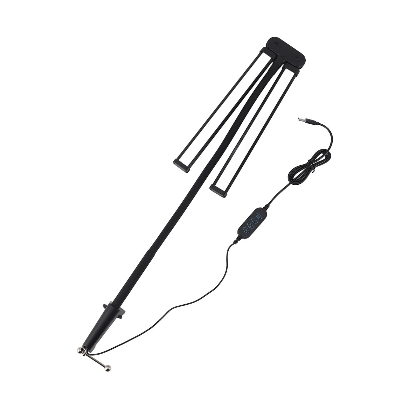 Lampada da Scrivania a LED a Doppia Testa Illuminazione da Scrivania Dimmerabile Continua Flessibile a Collo di Cigno per Postazioni di Lavoro per Ufficio Domestico USB 5V 10W