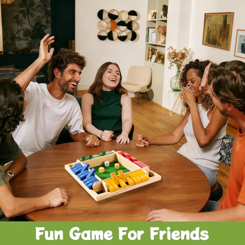 Shut The Box Juego de Dados de Madera 12 Inch miniatura 5