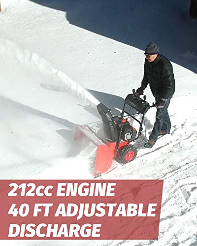 image for PowerSmart Snow Blower, 26-INCH 212cc Gas Snow Blower, 2-Stage Electri