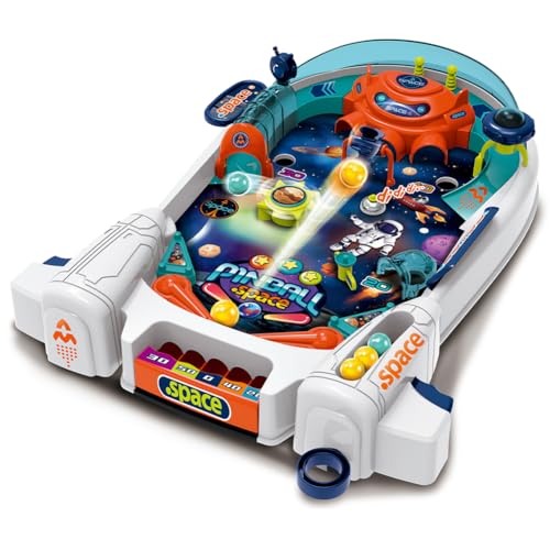 Vivi l’emozione del classico flipper da sala giochi direttamente a casa tua con Pinball Space, il gioco che unisce divertimento e abilità! I bambini possono lanciare la pallina, colpire bersagli e ostacoli luminosi e sfidarsi a ottenere il punteggio più alto, migliorando riflessi e coordinazione in ogni partita.