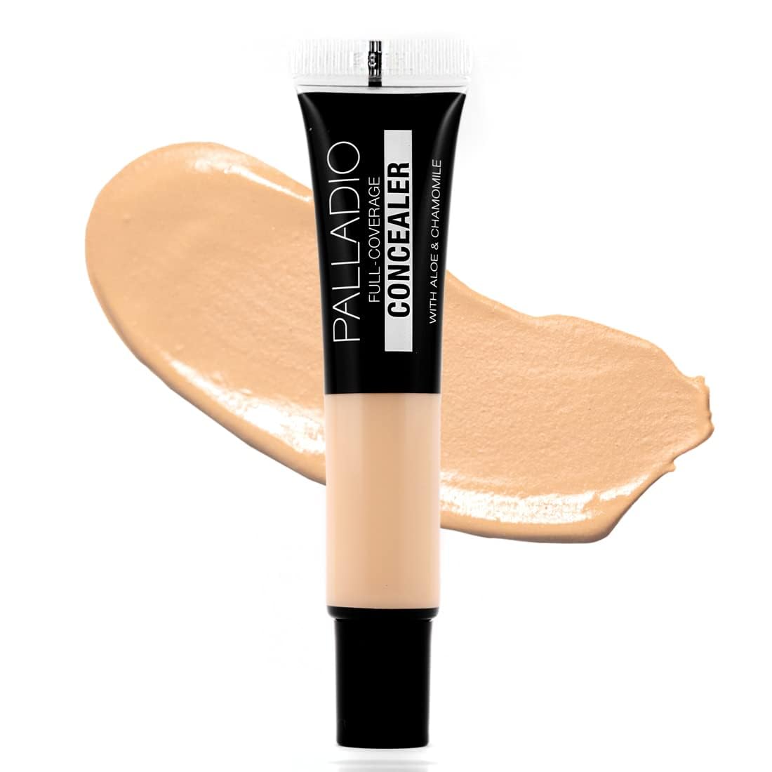 Palladio Corrector de Cobertura Completa, Disfraz para Ojos, Corrector Facial y para Ojos Cremoso, Unifica el Tono de la Piel, Oculta Imperfecciones, Ojeras y Líneas Finas, Vanilla Latte