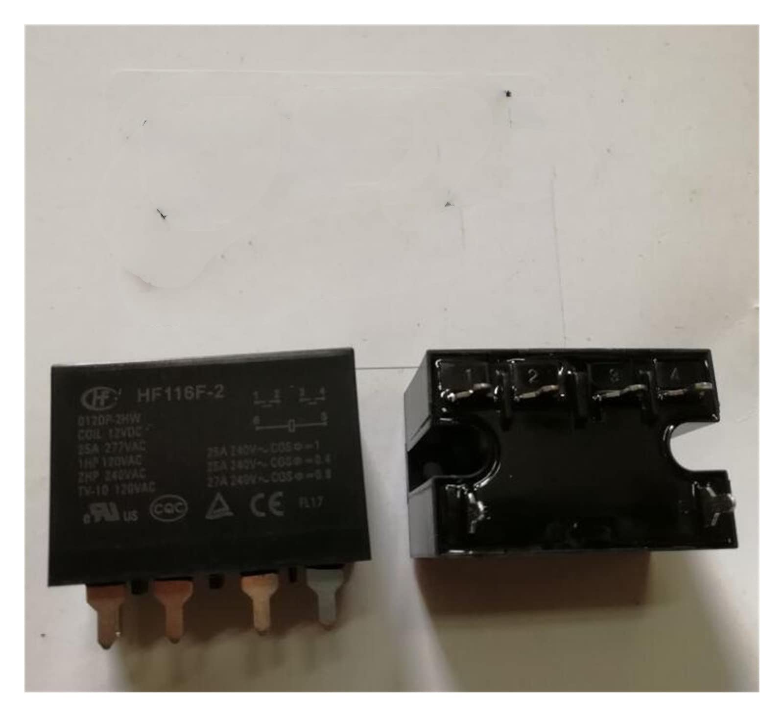AQHYEBNSR Relay HF116F-2 012DP-2HW 12VDC HF116F-2-012DP-2HW 12V DC12V 25A 277VAC 240VAC 6PIN