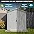 Devoko 6x4 FT Plastic Outdoor Storage Shed - Lockable Resin Tool Shed with Window & Floor - Easy Assembly for Garden, Backyard