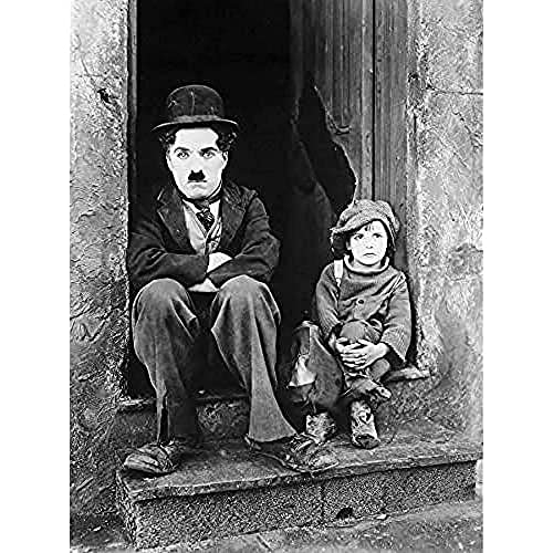 Fine Art Prints Silent Movie Still Charlie Chaplin the Kid Photo Impression sur Toile de Qualité Supérieure UFCVPDG3947 16 x 12 pouces